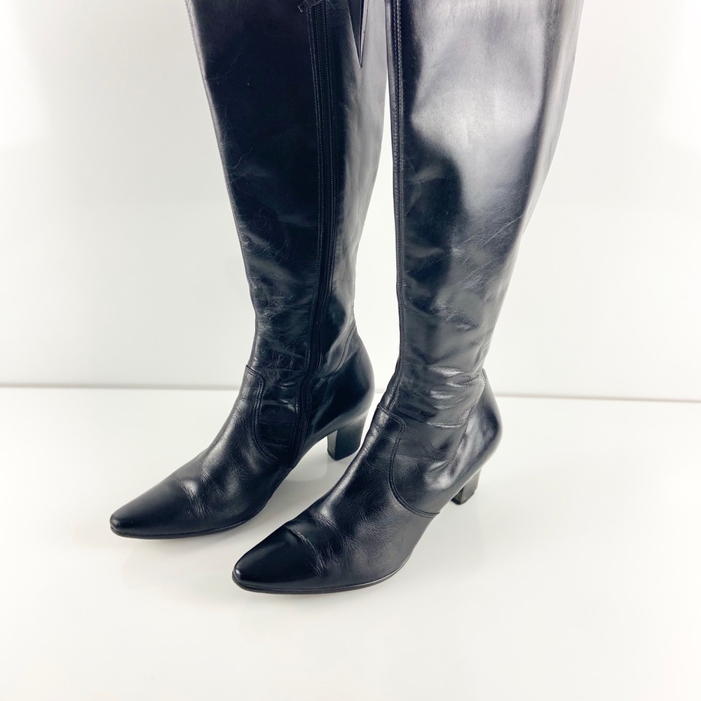 Fitzwell Tall Leather Boots size 10